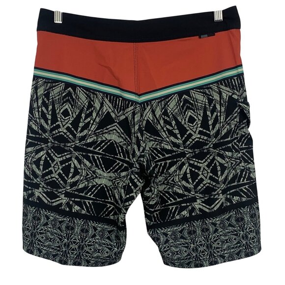 Vissla Mens 20" Upcycled Cocotex Poly Stretch Boardshorts Size 30 Red Black EUC - Picture 7 of 8